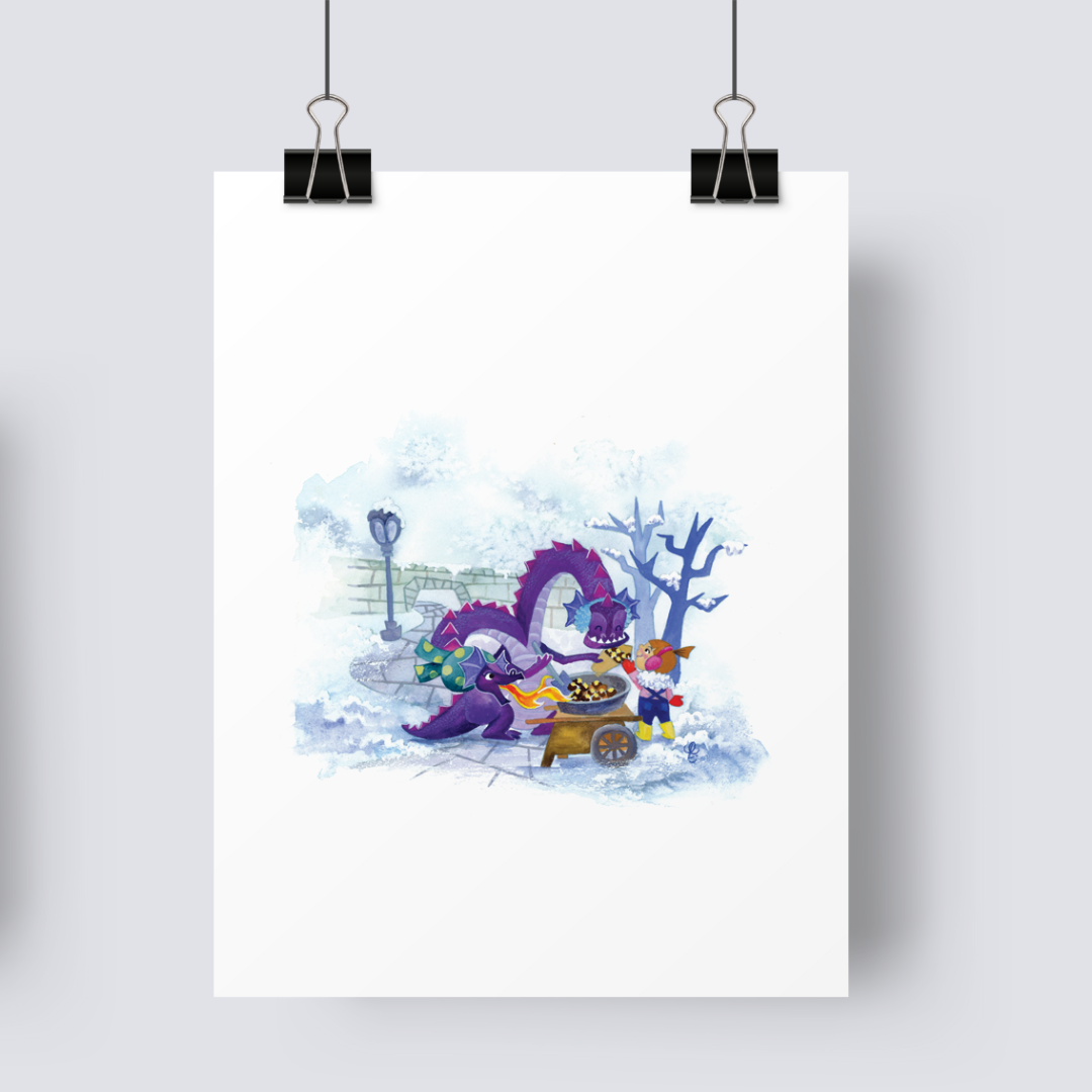 Chestnut dragon - Art Print image 0