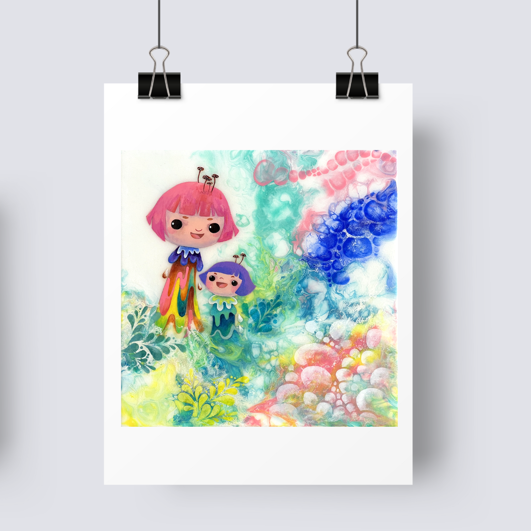 The little happiness blossom - Art Print image 0