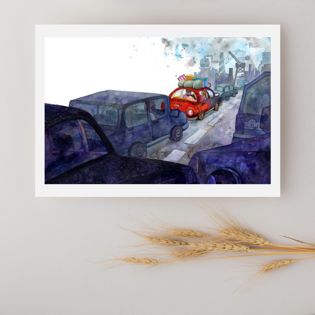 Into the City - Art Print 5x7