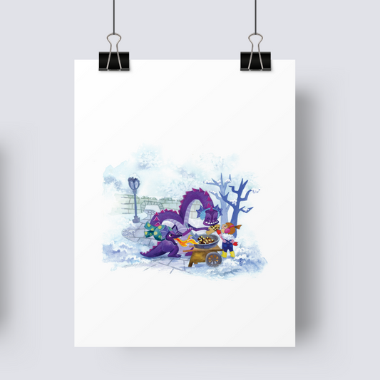 Chestnut dragon - Art Print image 0