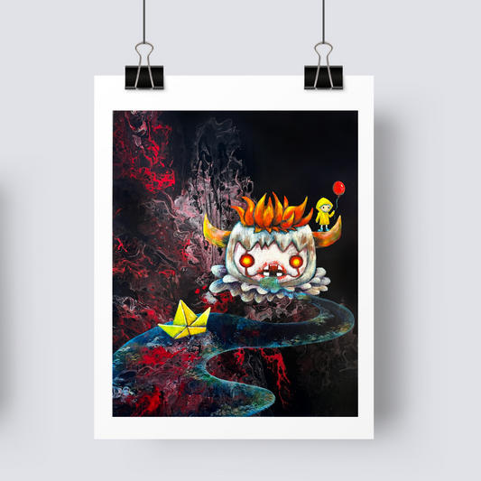 Time to Float - Small Art Print image 0