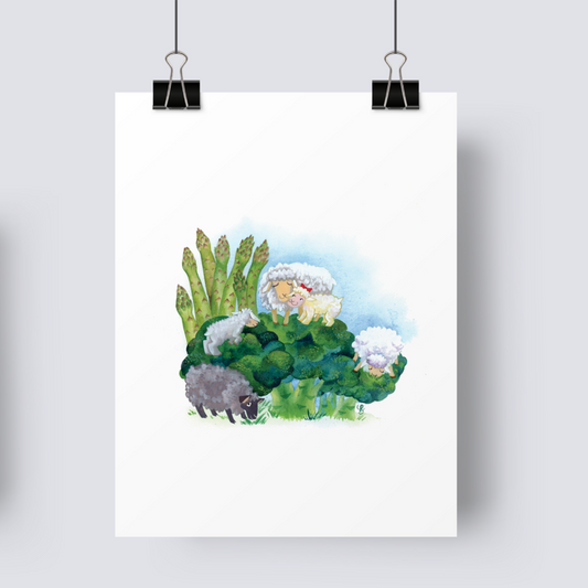 Vegetable sheep  - Art Print image 0