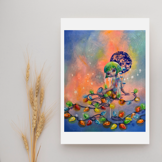 twinkle twinkle little tangled - Art Print 5x7
