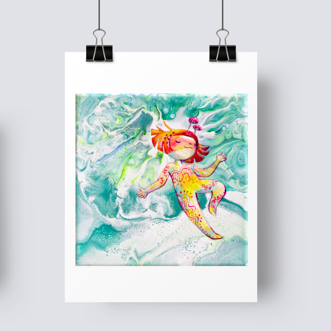 i fly in my sleep - 5x7 Art Print