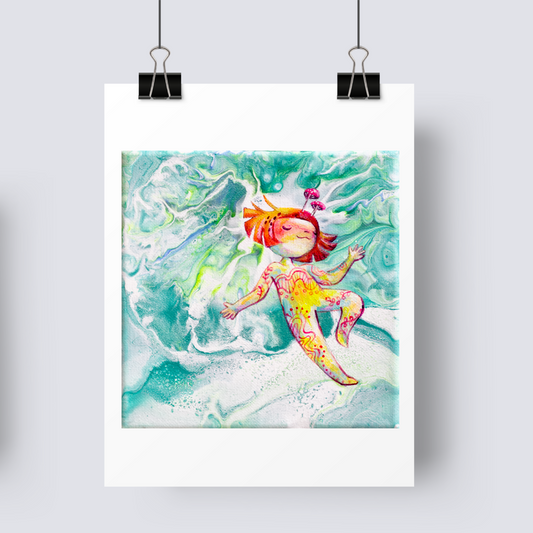 i fly in my sleep - 5x7 Art Print