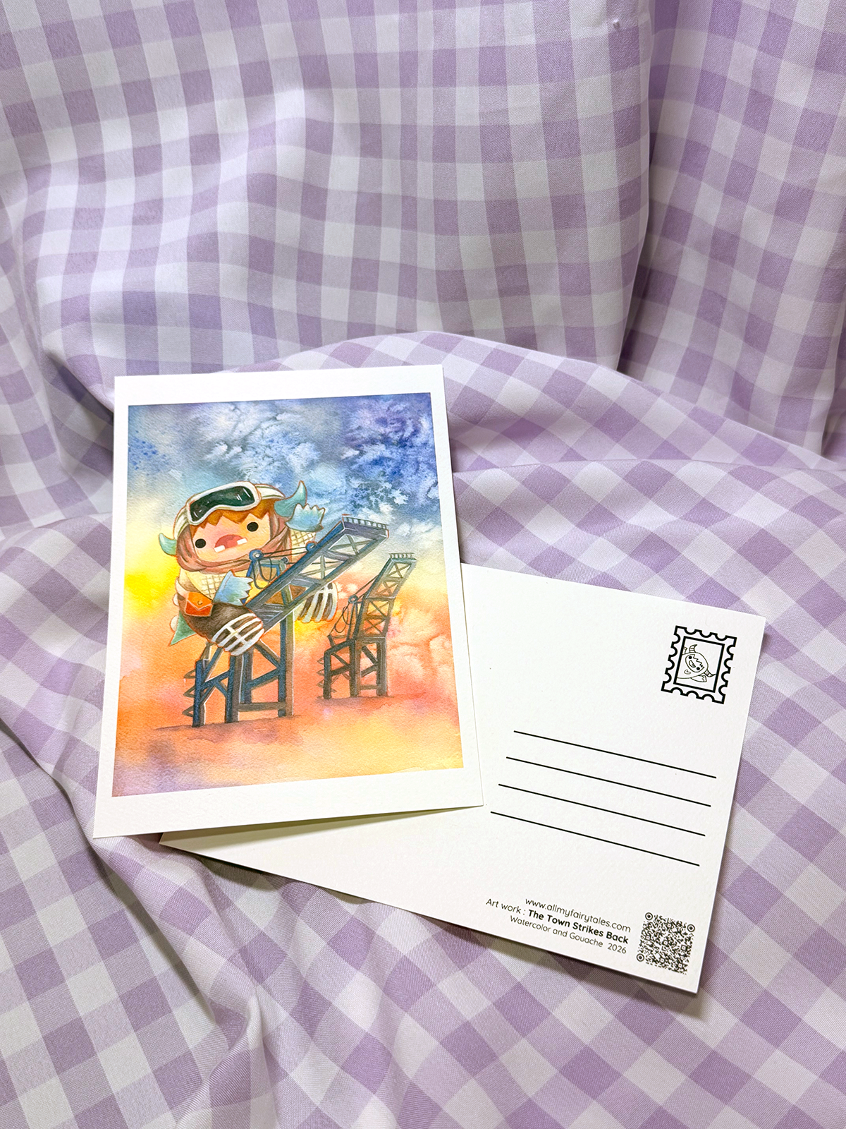 The Town Strikes Back - Postcard