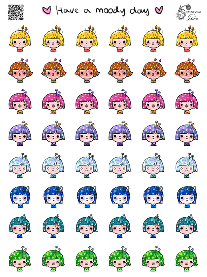 Have a Moody Day - Sticker Sheet
