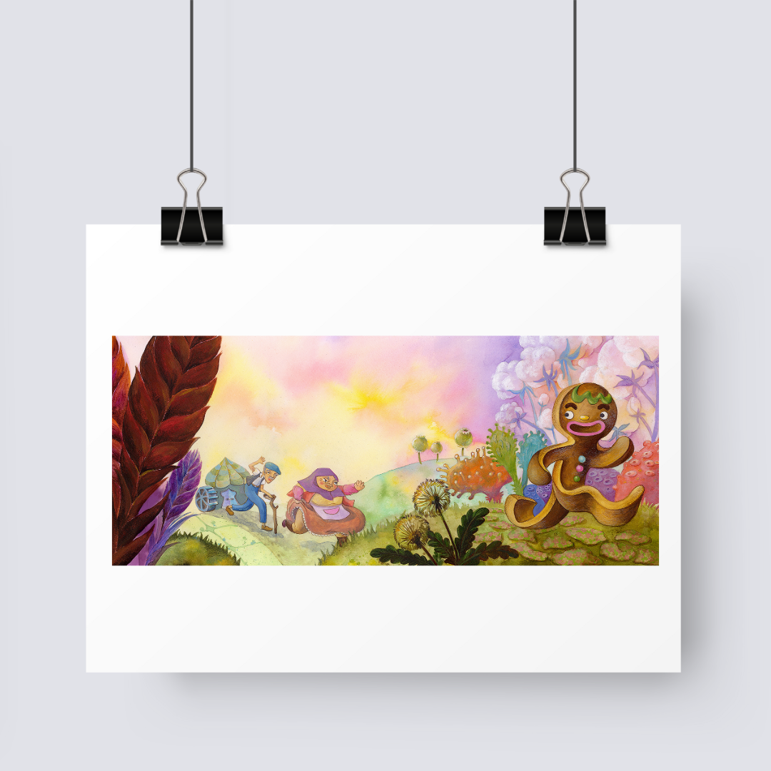 Run Ginger Bread Boy - Art Print image 0