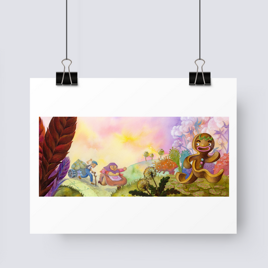 Run Ginger Bread Boy - Art Print image 0